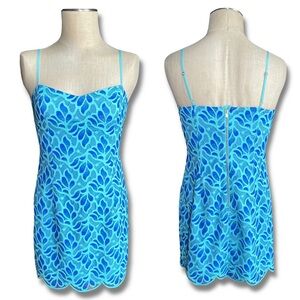 Lilly Pulitzer Avalon All Over Lace Dress In Brewster Blue